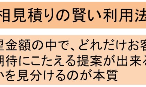 相見積りを考える図